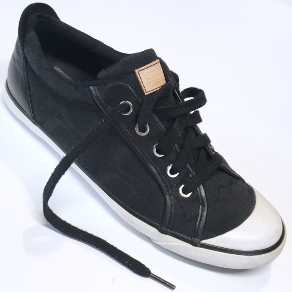 coach barrett sneakers black